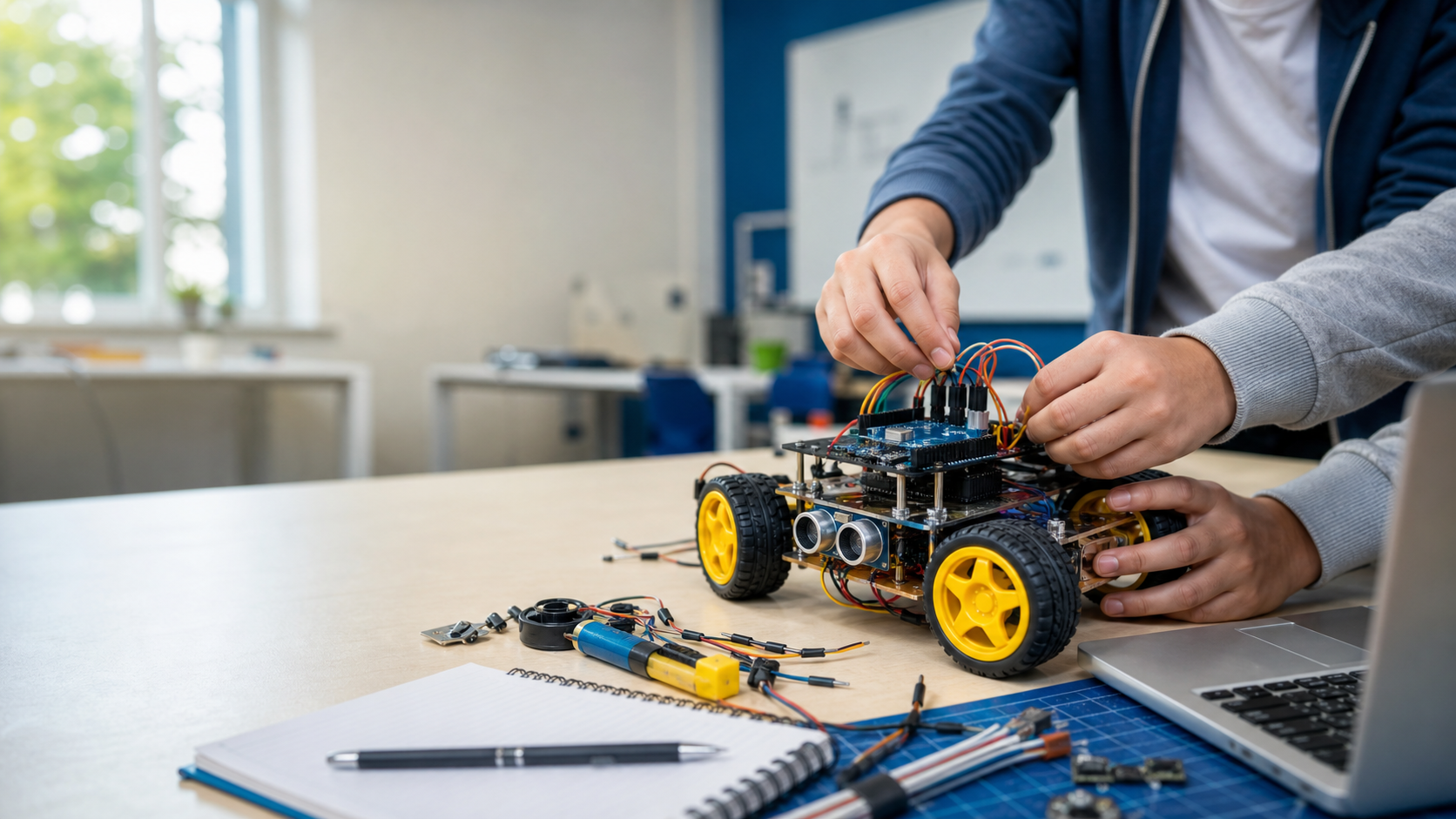 CarBotX, prototipo de carro robótico educativo CreaBotX